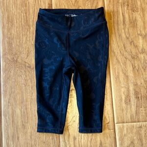 Baby GAP Disney Black Leggings with Subtle Minnie Motif